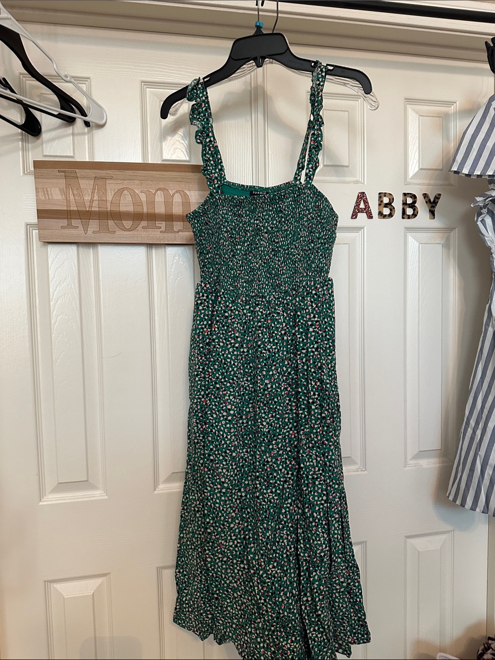 torrid Green Floral Smocked Maxi Dress